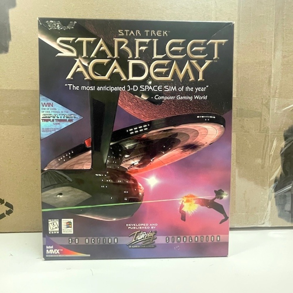 Star Trek Starfleet Academy PC Big Box 1997 Interplay 5 Discs Manual Win 95